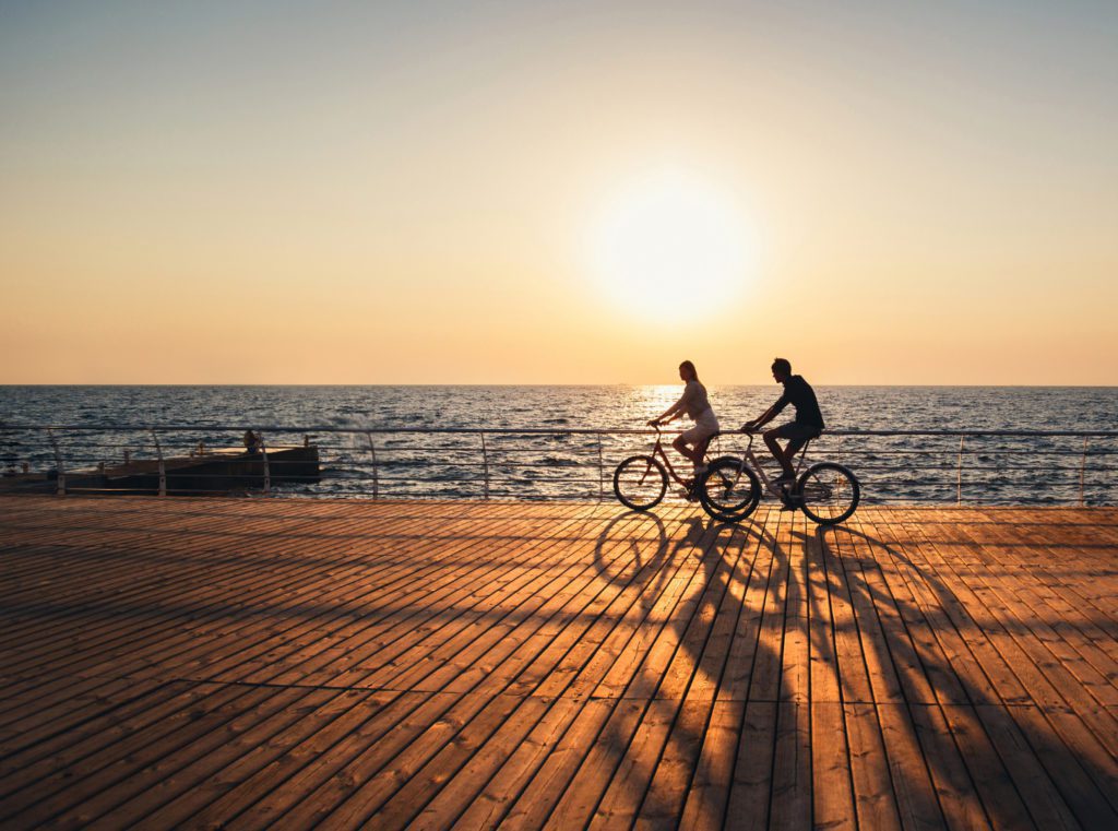 Die Lagune mit dem Fahrrad entdecken